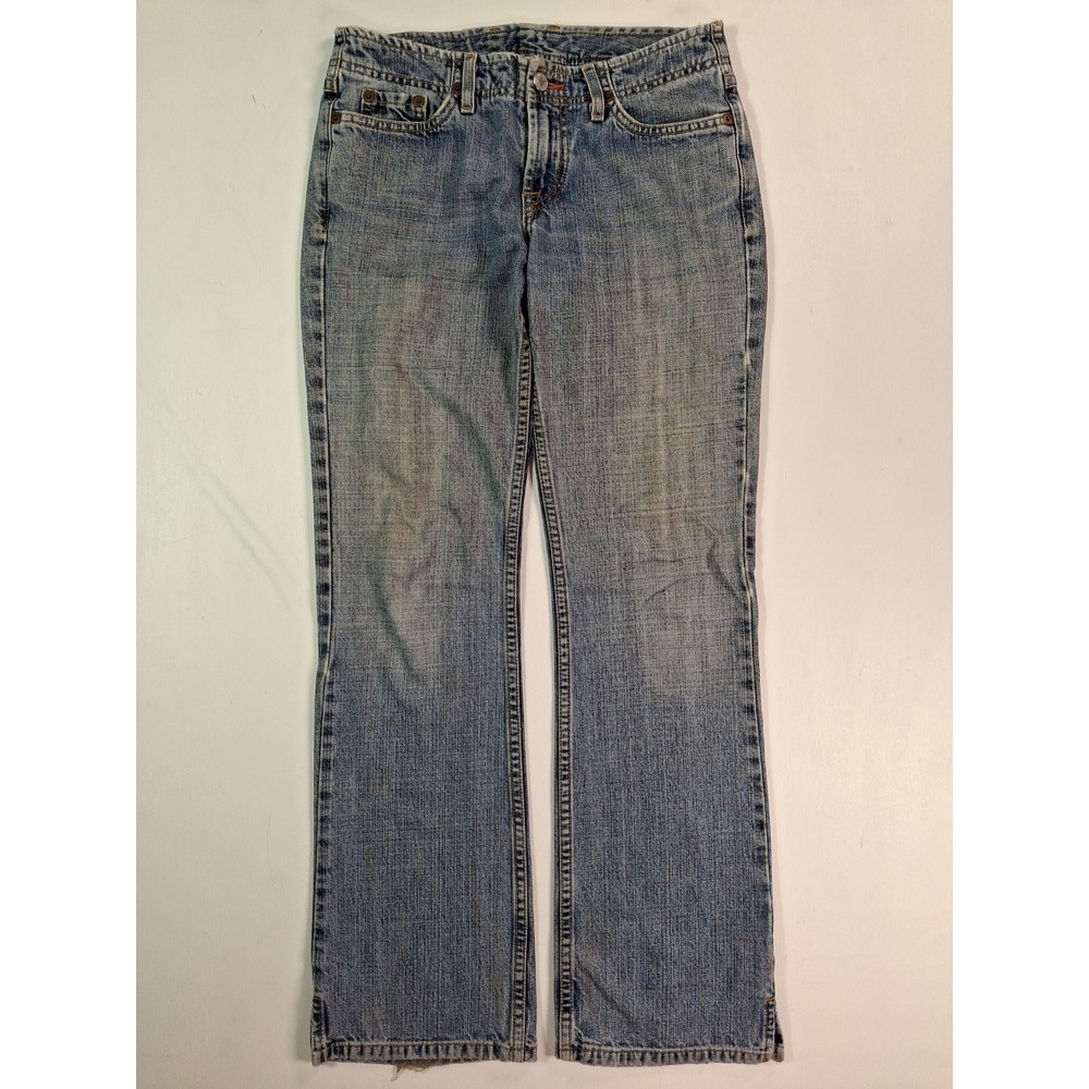 Lucky Brand Wonder Jean Womens 0/25 Short Medium Wash Blue Denim Straight Leg